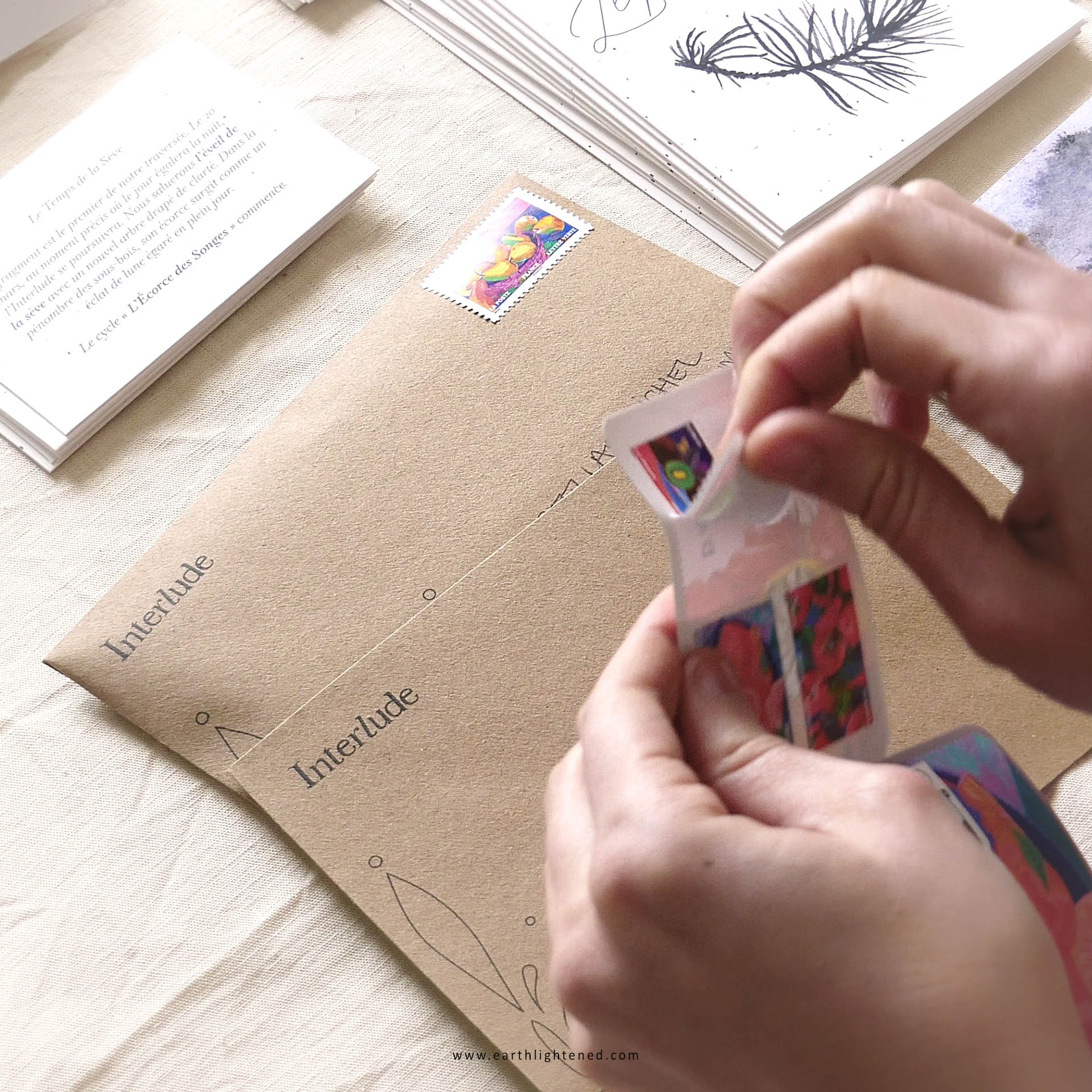 interlude correspondance artistique timbre