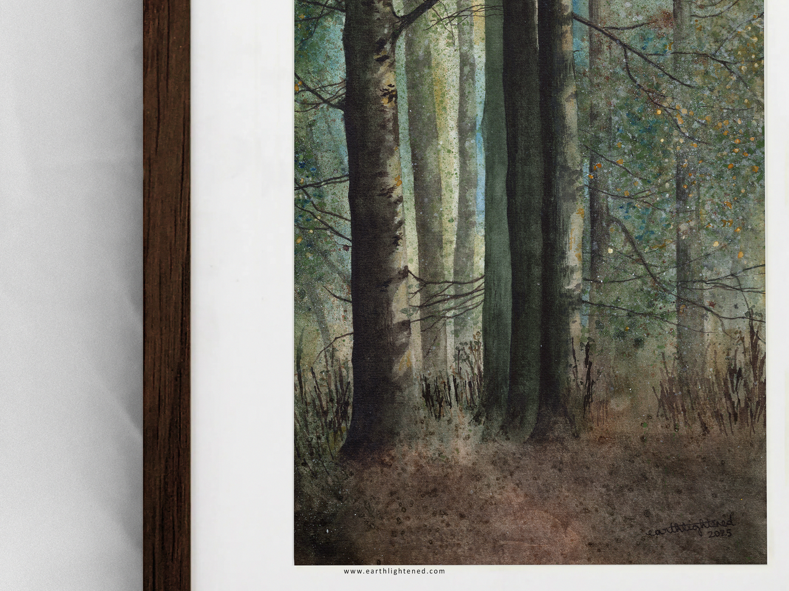 Peinture originale à l'aquarelle Rêve antique – Oeuvre originale – Détails