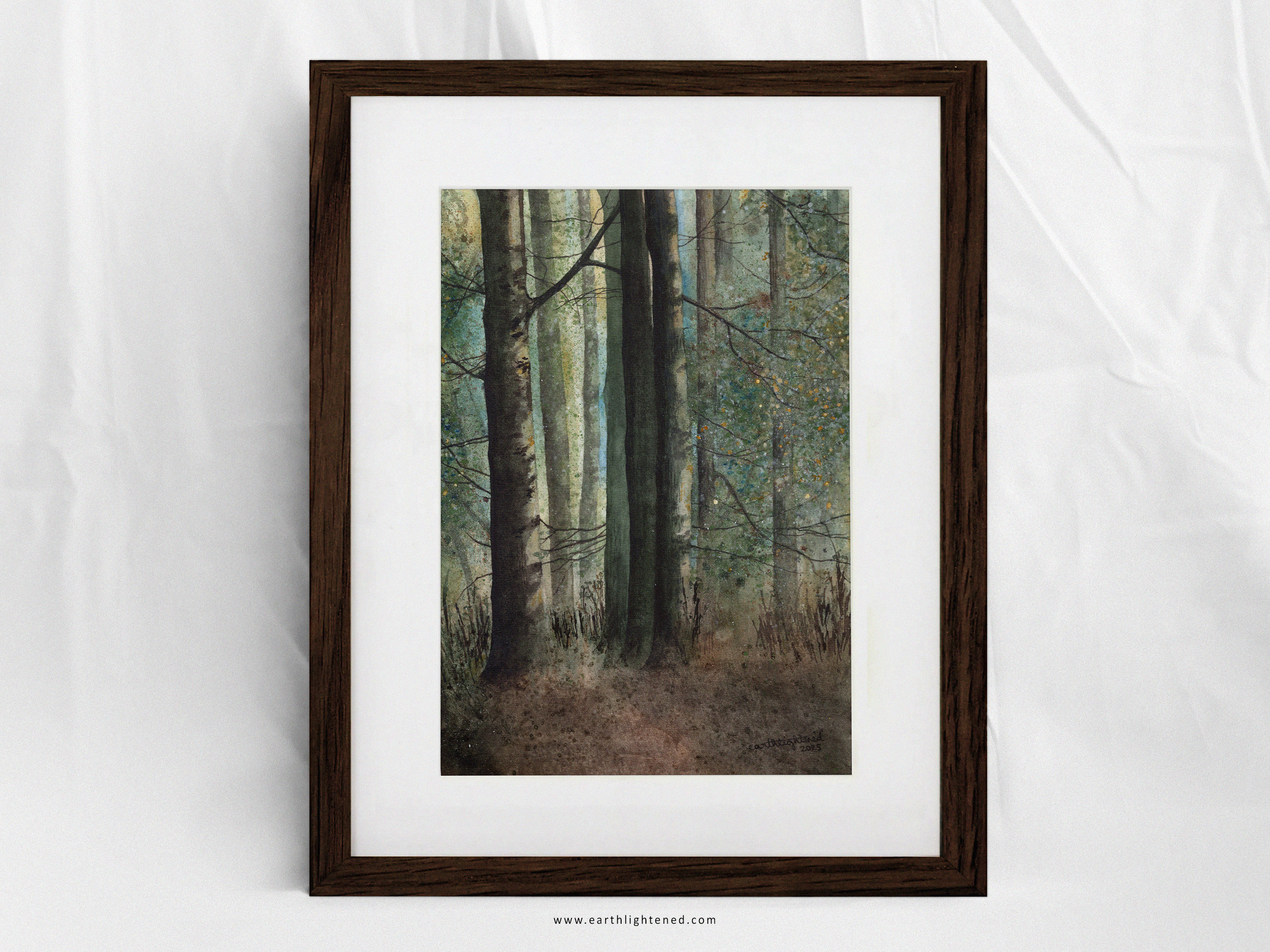 Peinture originale à l'aquarelle Rêve antique – Oeuvre originale
